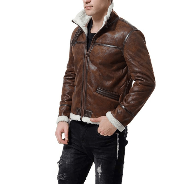 100 Degrees Brown Leather Jacket