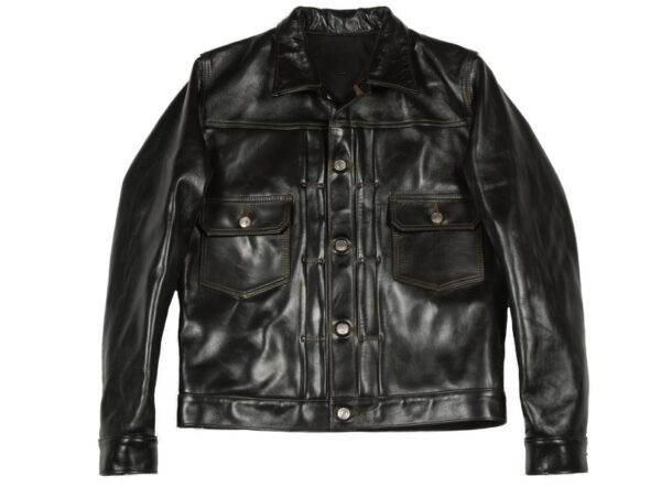 Virginia Beach Horsehide Type Leather Jacket