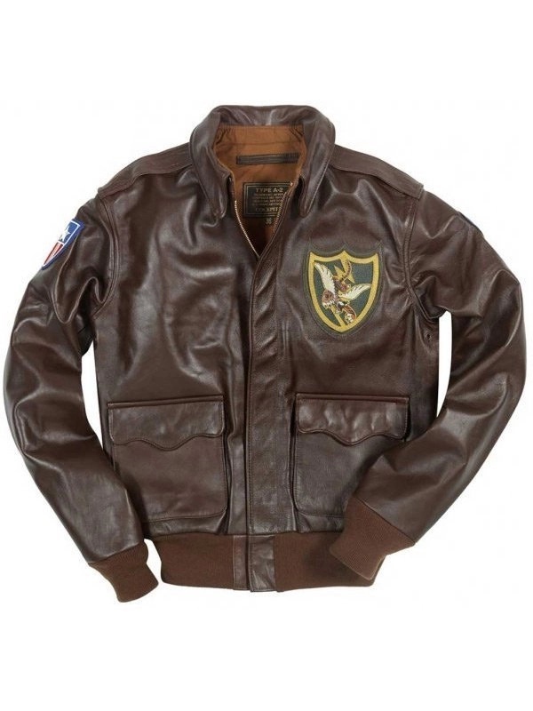 A-2 Fighter Flying Tigers Group Leather Jacket