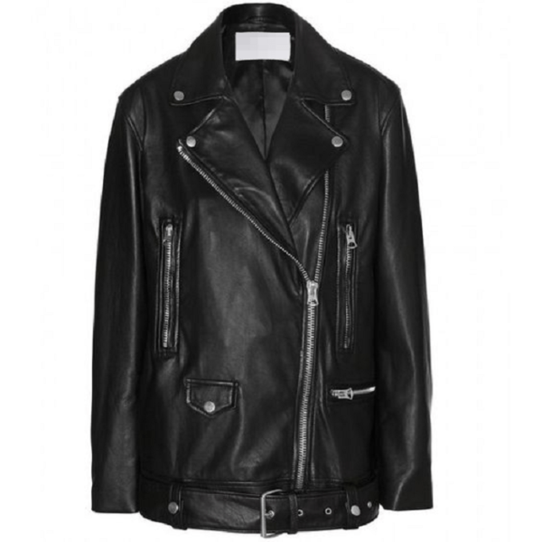 Acne More Leather Jacket