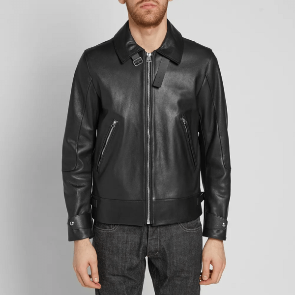 (Front) Men's Acnes Studios Leather Jacket