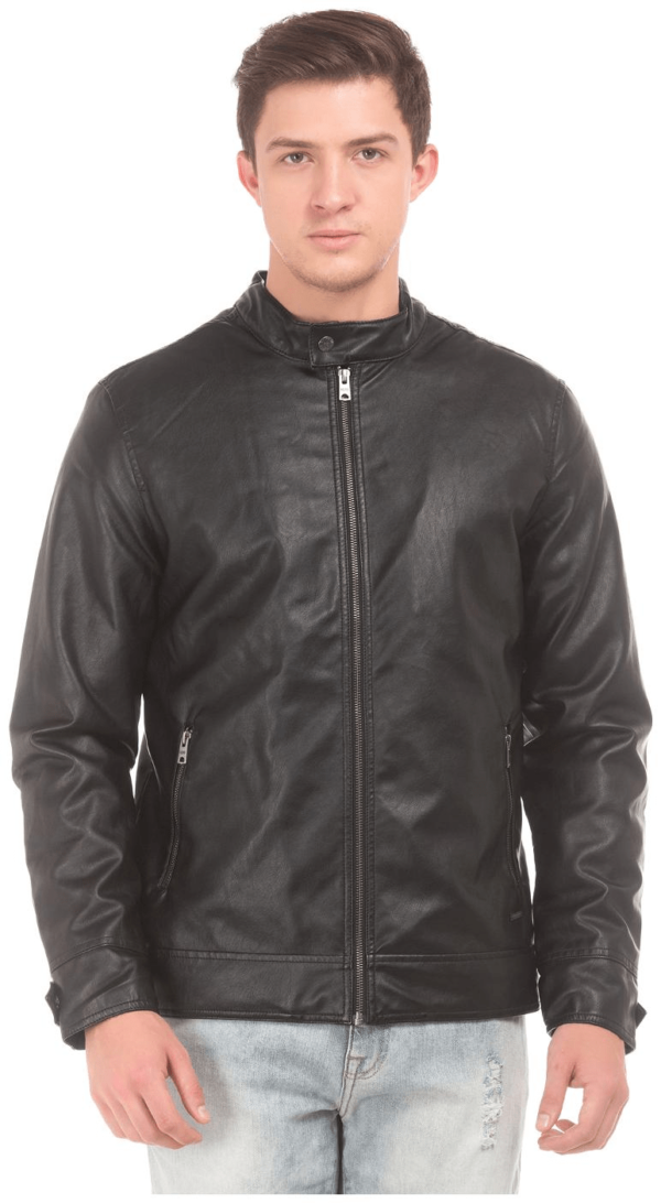 Aeropostale Black Leather Jacket