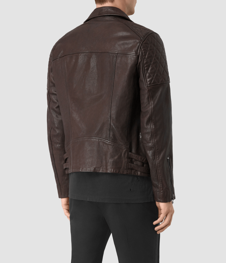All Saints Brown Leather Jacket - Right Jackets