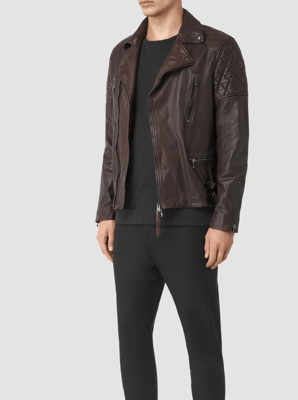 All Saints Browns Leather Jacket