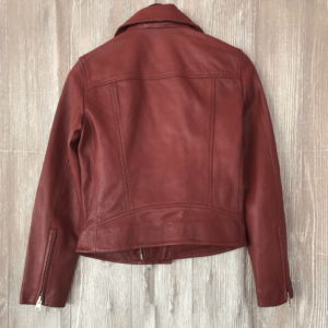 All Saints Red Leather Jacket