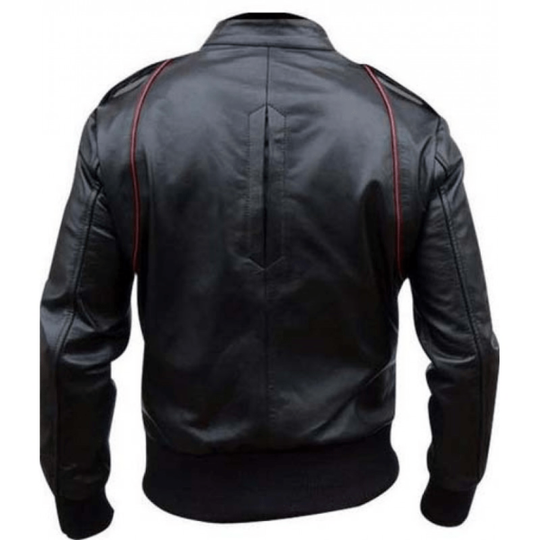 Alpha M Black Leather Jacket