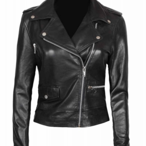 Amber Asymmetrical Leather Jacket