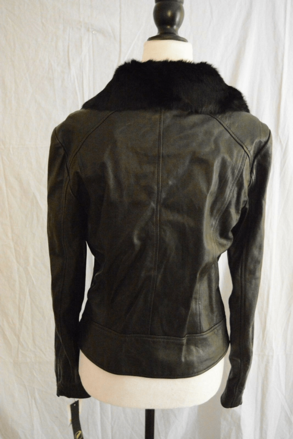 Andrew Marcs Leather Jacket With Fur