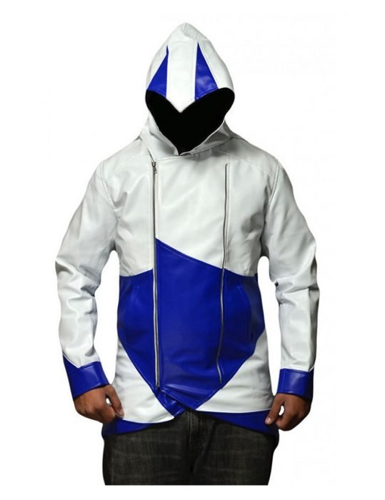 Assassins Creed Hoodie Genuine Leather Jacket