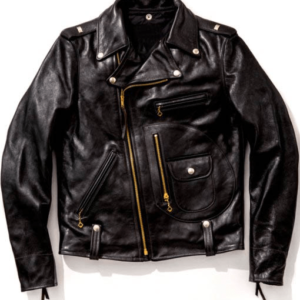 Badass J-24 Black Biker Leather Jacket