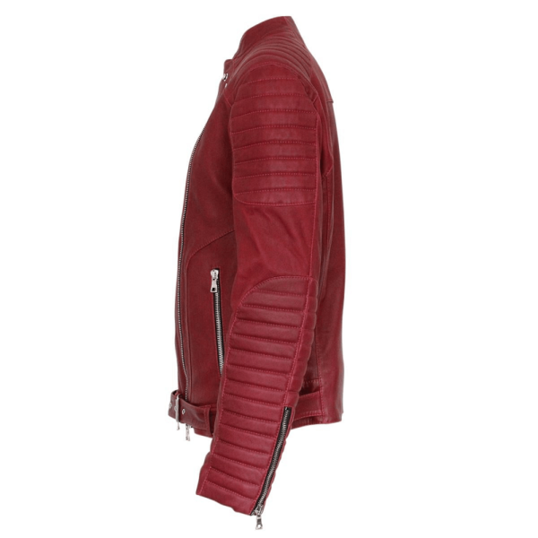 Balmain Reds Leather Jacket