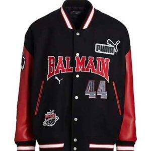 Balmain X Puma Soccer Letterman Varsity Jacket