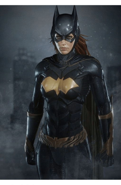 Batgirl The Batman Arkham Knight Black Leather Jacket