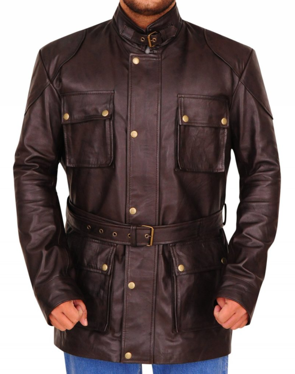 Benjamins Button Brad Pitt Leather Jacket