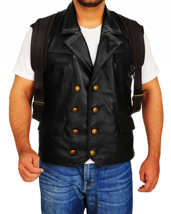 Bioshock Infinite Booker Dewitt Black Leather Vest