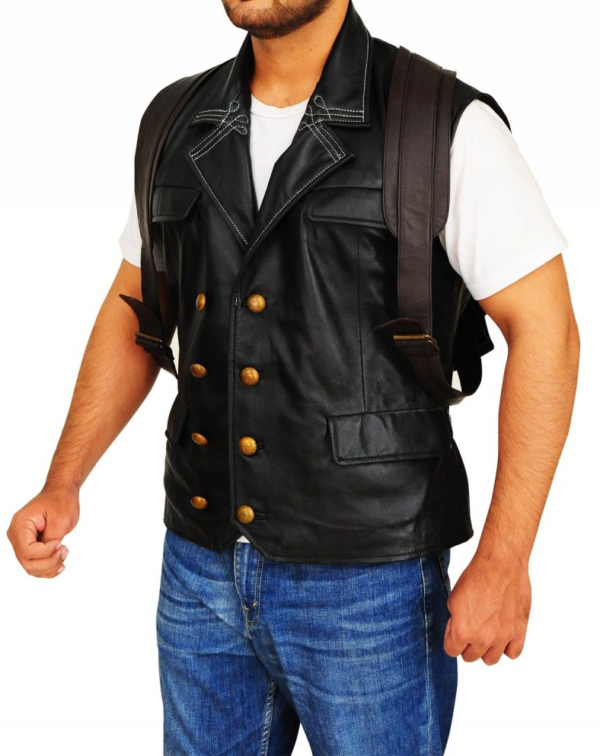 Bioshock Infinites Booker Dewitt Black Leather Vest