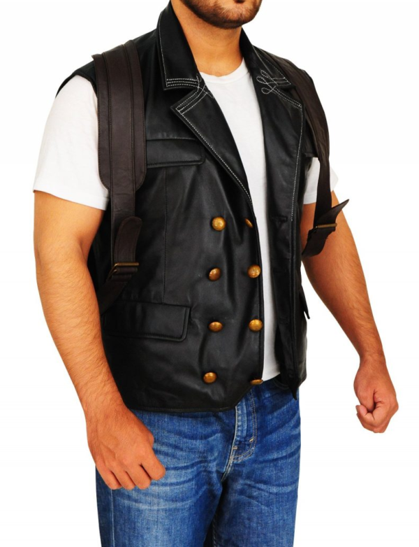 Bioshocks Infinite Booker Dewitt Leather Vest Side