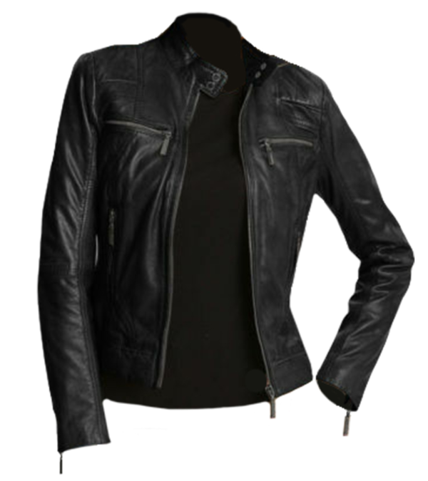 Black Leather Jacket - Right Jackets