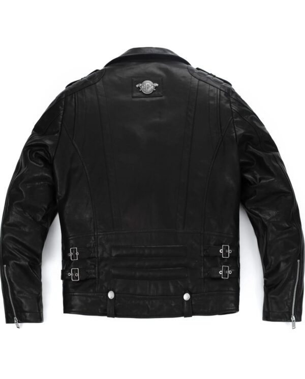Black Quilted Moto Biker Leather Jackets