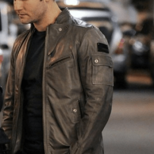 Scott Porter the Good Wife Blake Black Leather Jacket