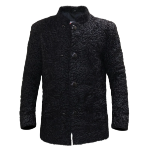 Braodtail Black Persian Lamb Fur Coat