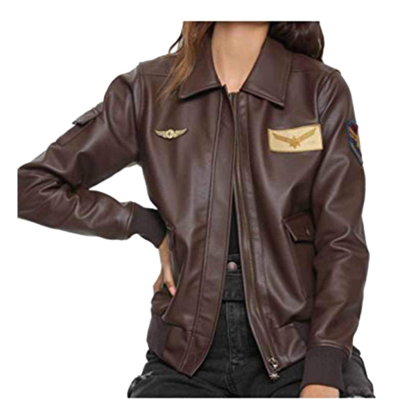 Brie Larsons Leather Jacket