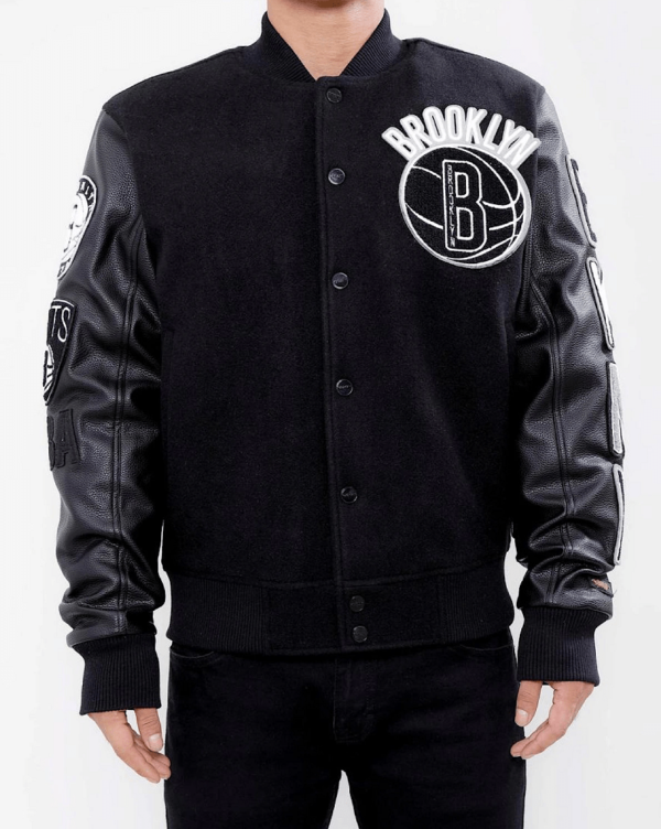 Brooklyn Nets Leather Jacket
