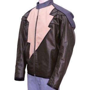 Brown Adam Injustice Genuine Leather Jacket