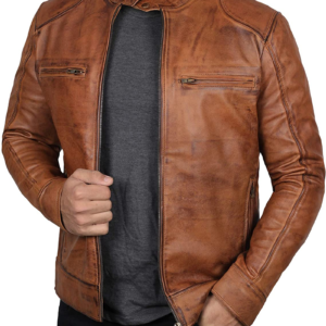 Brown Mens Leather Jacket