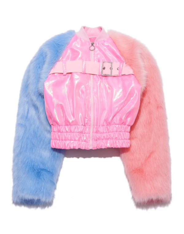 Bubble Gum Pink Faux Fur Jacket