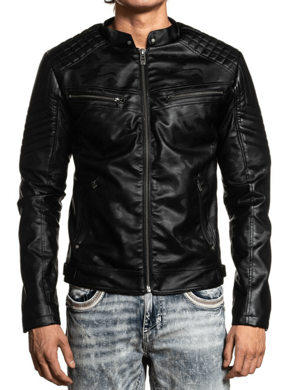 Buckle Affliction Leather Jacket