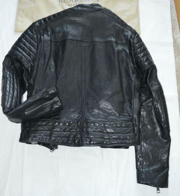 Burberry Brits Leather Jacket Mens