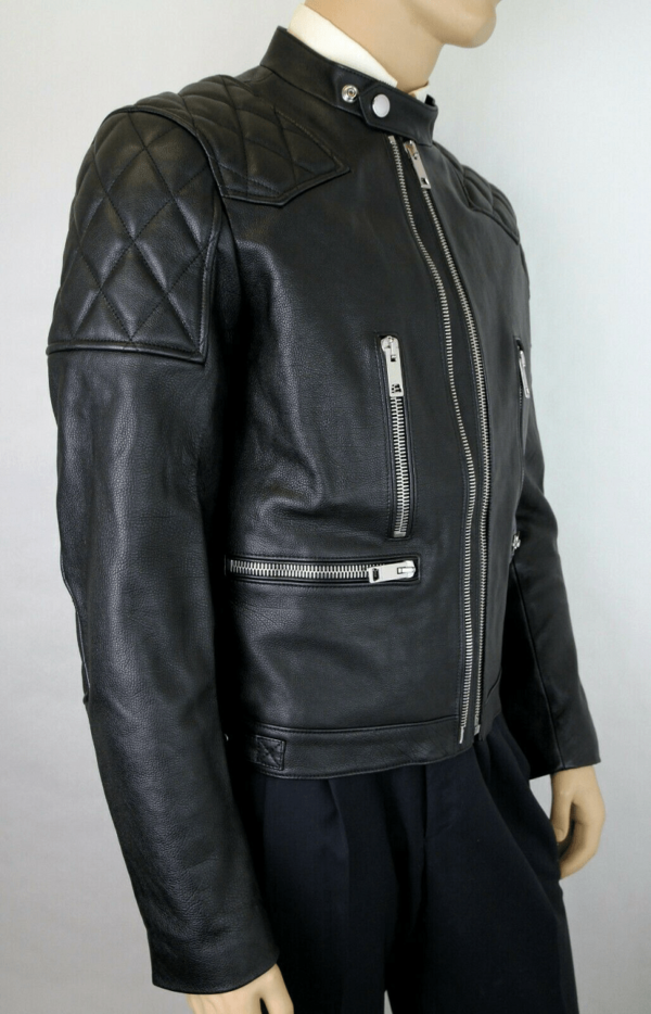 Burberry Quilted Leathers Jacket Side