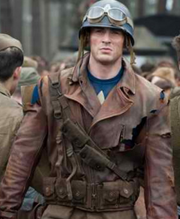 Steve Rogers Captain America First Avenger Brown Leather Jacket