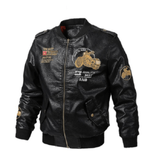 Cargo Black Leather Jackets