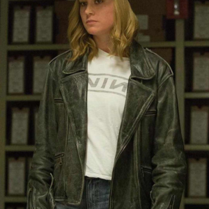 Carol Danvers Biker Leather Jacket