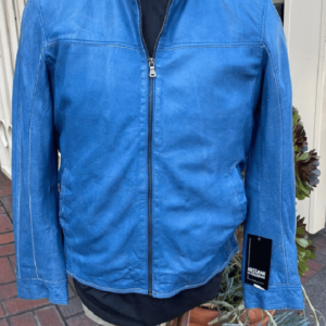 Carolina Blue Leather Jacket