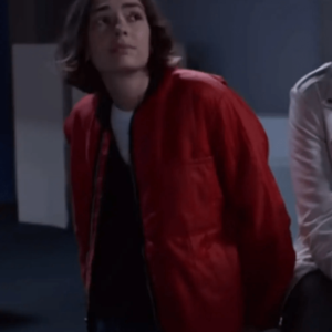Casey Gardner Atypical Brigette Lundy-Paine Red Bomber Jacket