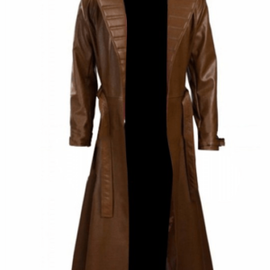 Channing Tatum Gambit Costume Brown Trench Leather Coat