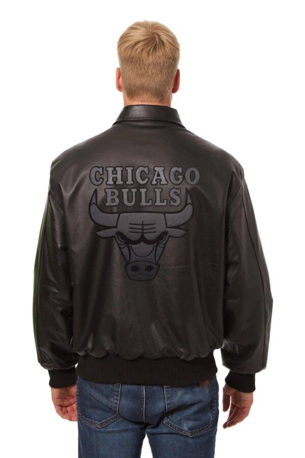 Chicago Bulls Full Leather Black Jacket