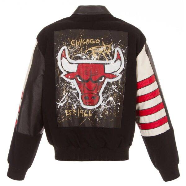 Chicago Bulls Jh Design Hands Painted Leather Jackets