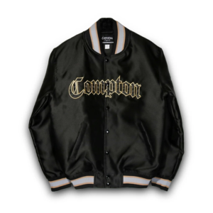 Mens Compton Black Gold Jacket