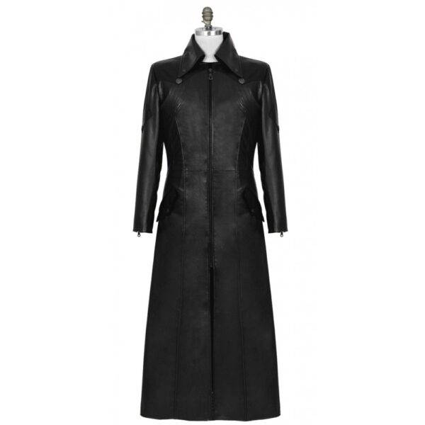 Dante Devil May Cry 4 Black Leather Coat Costume