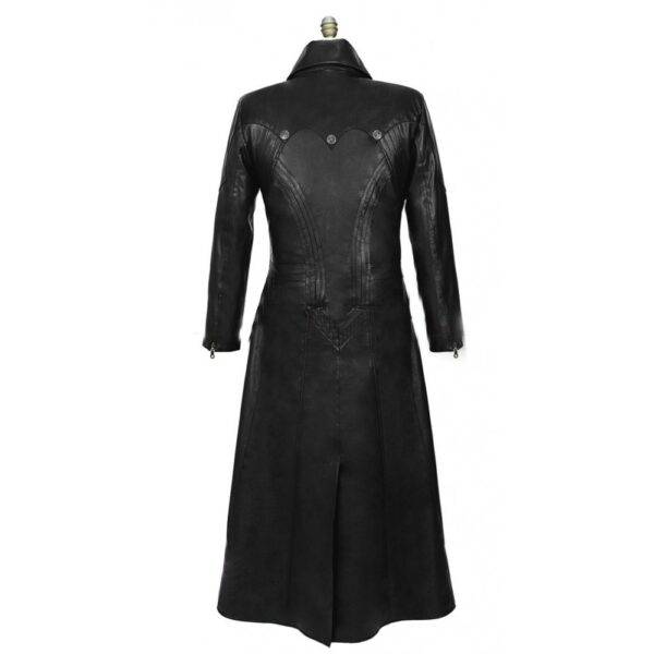 Dante Devil May Cry 4 Black Leather Coat Costume