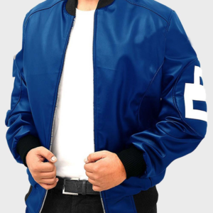 David Puddy Seinfeld 8 Ball Bomber Leather Jacket