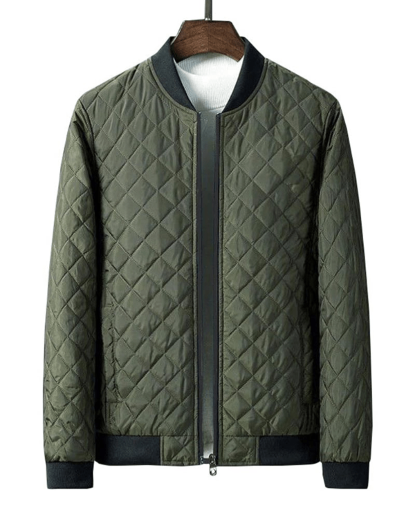 Diamond Quilted Lightweight MA-1 Bomber Jacket