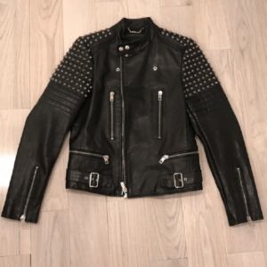 Diesel Black Gold Leather Jacket