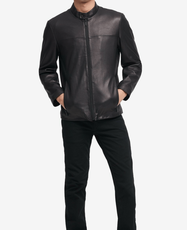 Dkny Black Leather Jackets