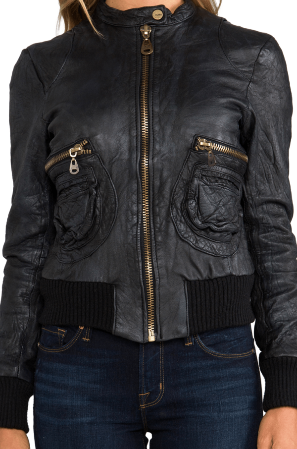 Doma Black Leather Jacket Sizings