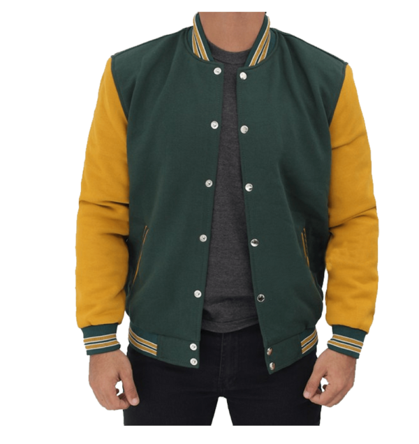Duane Greens And Yellow Varsity Wool Jacket
